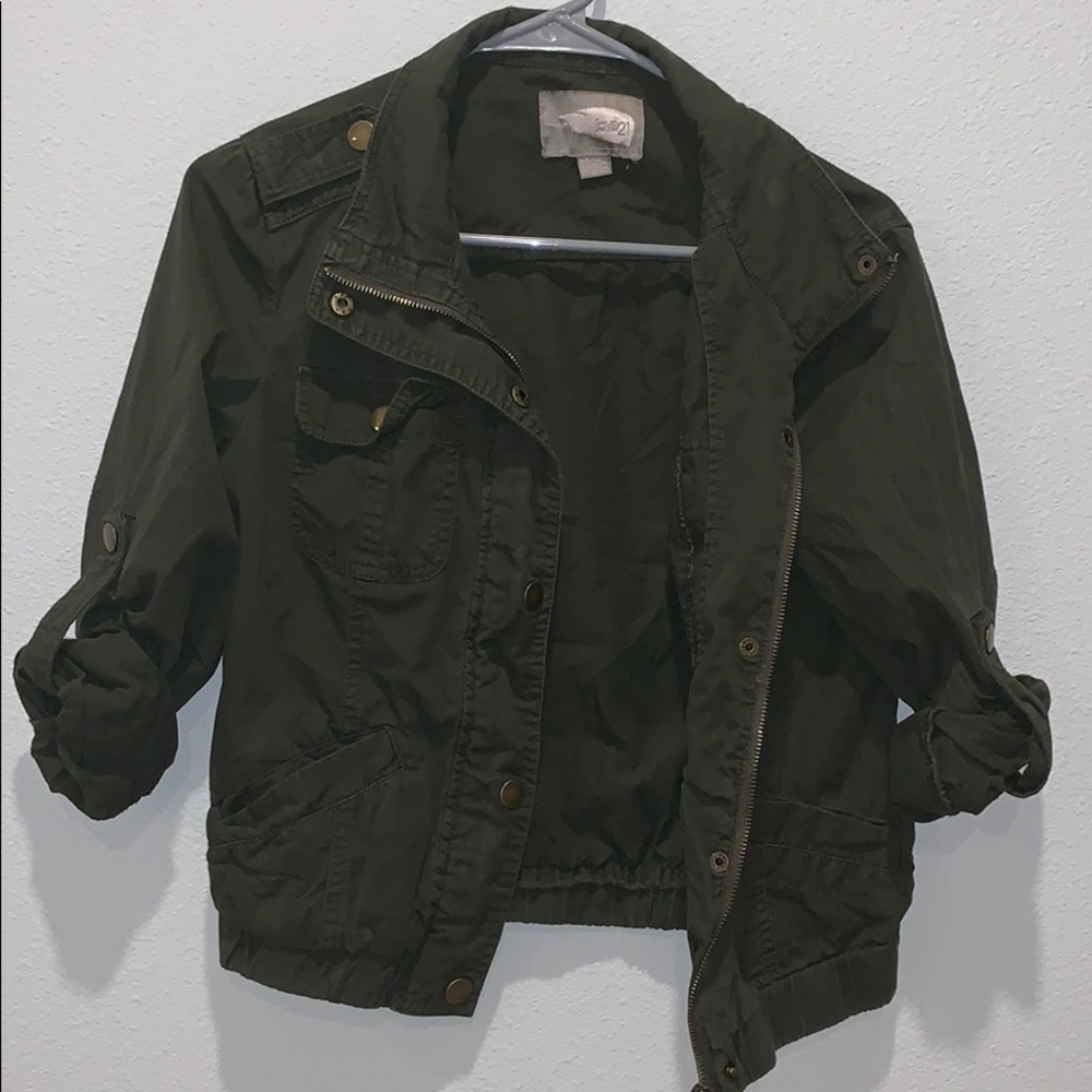 Dark green jacket by love21(forever21)